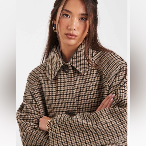 ASOS quilted lining mid length coat - Picture 2 of 4